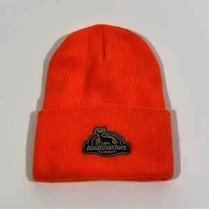 Blaze Orange Buckmasters Stocking Cap Winter Hat Beanie Hunting